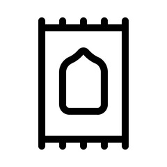 islamic mat icon with line style, perfect for user interface projects