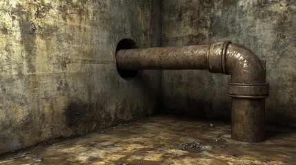 Conduit entry from floor into wall junction