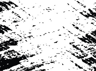 Monochrome Grunge Pattern. Abstract Black and White Texture with Scratched Lines, Spots and Blobs for Wallpaper, Print, Card. Modern Rough Halftone Pattern with Different Elements.
