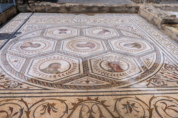 Mosaico romano de la ciudad de Itálica, España