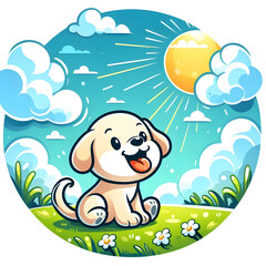 Obraz premium Perro de dibujo