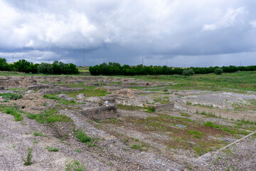 antiguas termas mayores de la ciudad romana de Itálica, Andalucía