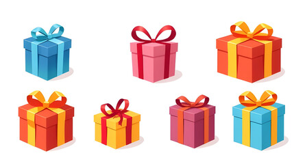 Fototapeta premium set of gift box