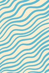 Abstract wavy blue lines forming a seamless pattern