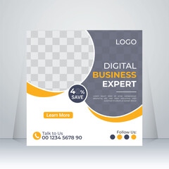 Professional Business Marketing Agency  Modern Corporate Social Media Post Banner Design
