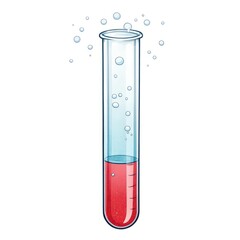 test tube with blood