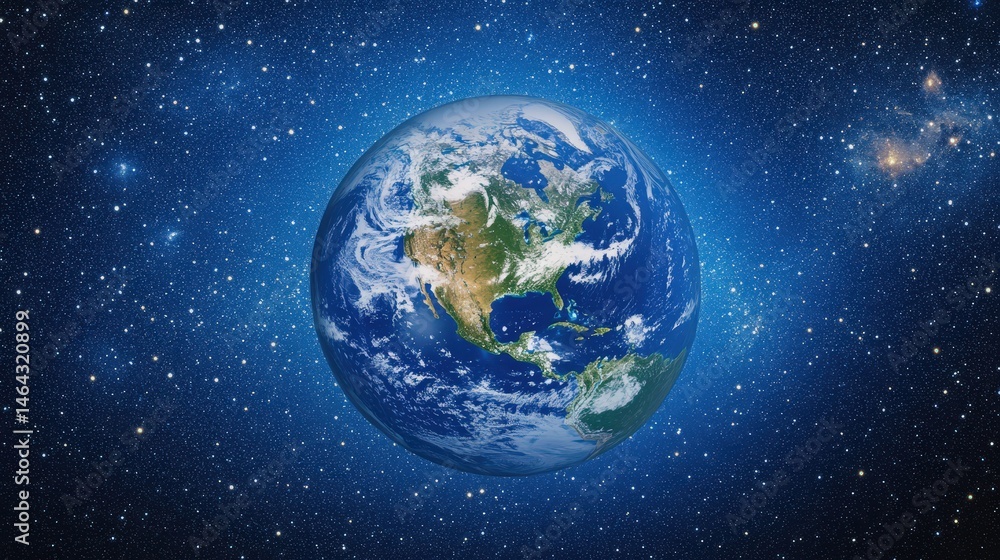 Poster a highly detailed 3d rendering of earth, showcasing the continents with realistic texture and lighti