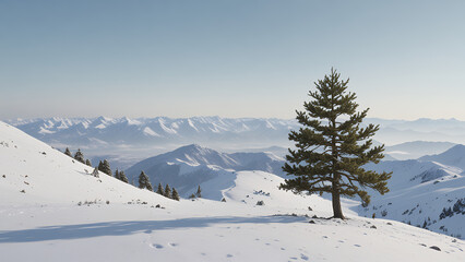Fototapeta premium ski resort in austria