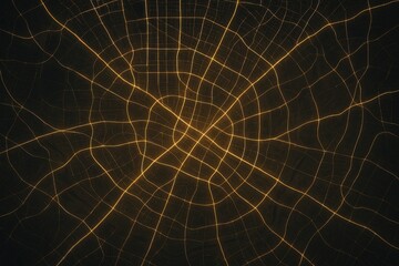 Luminous contours resembling a city map