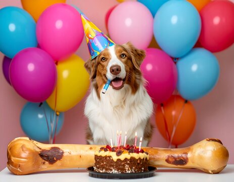 Celebrating Paws: The Festive Puppy Party Generate by Ai
