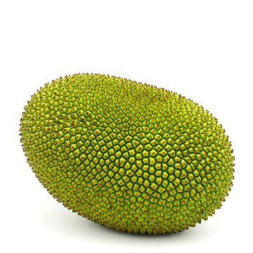 Fresh jack-fruit on the white background