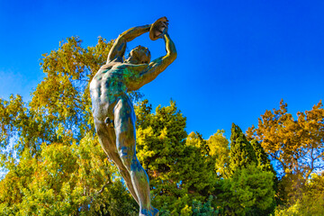The Discus Thrower of the first Olympic Games Athens Greece.