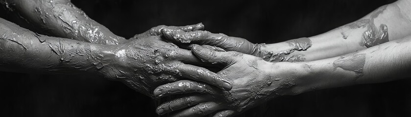Hands skillfully shaping clay during an engaging pottery class, showcasing creativity and artistic expression.