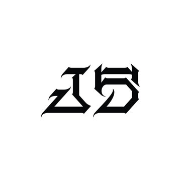 JS monogram logo design letter text name symbol monochrome logotype alphabet character simple logo