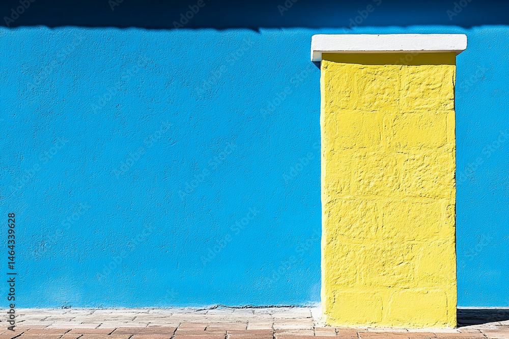 Aufkleber geometric shapes in bold color contrasts create a sense of chaotic energy and dynamic motion