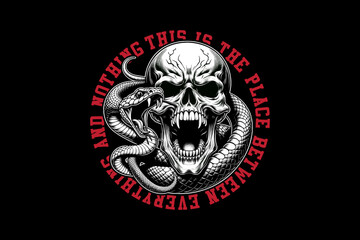 graphic tee design streetwear style modern scary tee design