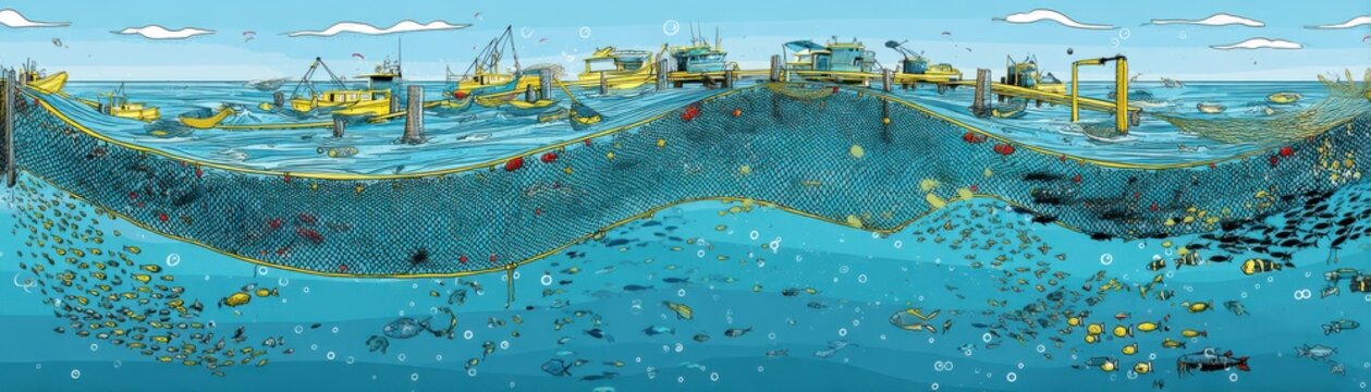 Sustainable fishing prevents overfishing and marine destruction