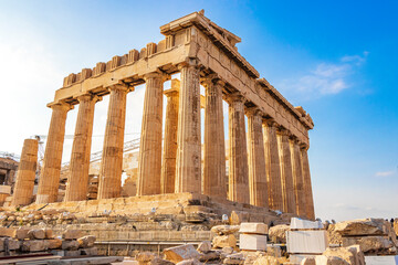 Fototapeta premium Acropolis of Athens ruins Parthenon Greeces capital Athens in Greece.