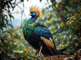 A Majestic Quero Quero Bird in Flight, Natural Habitat.