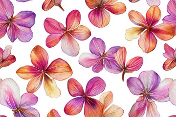 Obraz premium Floral pattern with colorful flowers for textile, wallpaper, background use