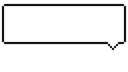 シンプルな吹き出しのドット絵