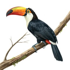 Fototapeta premium toucan on a white background