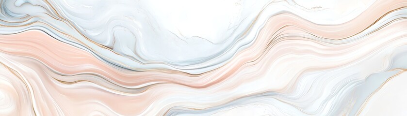 Abstract marble texture in soft pastel colors, smooth flowing design.