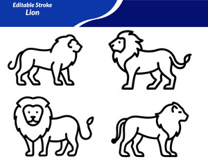 A Lion icon set with bold designs featuring roaring lions, lion heads, crowns, shields, and silhouettes—perfect for logos, mascots, wildlife themes, branding, and heraldic design projects.