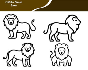 A Lion icon set with bold designs featuring roaring lions, lion heads, crowns, shields, and silhouettes—perfect for logos, mascots, wildlife themes, branding, and heraldic design projects.