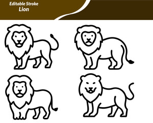 A Lion icon set with bold designs featuring roaring lions, lion heads, crowns, shields, and silhouettes—perfect for logos, mascots, wildlife themes, branding, and heraldic design projects.