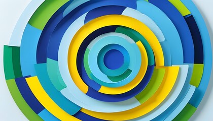 Dynamic circular art installation gallery space abstract design modern aesthetic close-up perspective visual rhythm