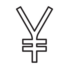 yen sign icon design