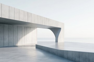 Minimalist concrete texture with clean smooth surface.