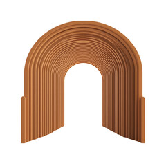 Fototapeta premium Abstract Terracotta Archway Gateway to Possibility
