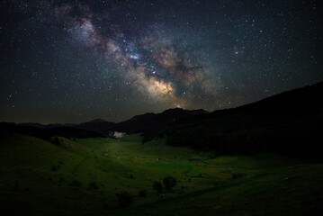 Milky Way Over the Rolling Hills of Bosnia and Herzegovina: A Stellar Landscape