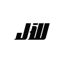 JW monogram logo design letter text name symbol monochrome logotype alphabet character simple logo