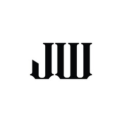 JW monogram logo design letter text name symbol monochrome logotype alphabet character simple logo