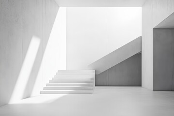 Fototapeta premium Minimalist concrete texture with clean smooth surface.