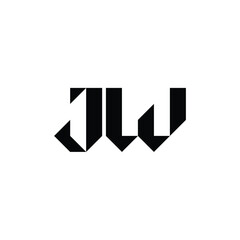 JW monogram logo design letter text name symbol monochrome logotype alphabet character simple logo