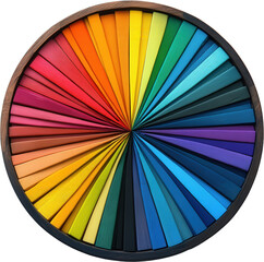 Colorful Spectrum Color Wheel Display