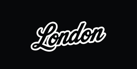 London lettering vector graphic apparel clothing prints eps svg png. Typography Fonts graphics designs posters stickers. Download it Now in high resolution format and print it in any size