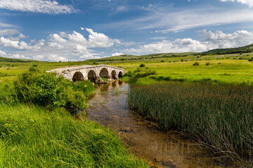 Roman Bridge over &Scaron;ujica River in Bosnia and Herzegovina