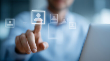 Professional Recruitment in Modern HR Office Environment