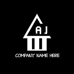 AJ real estate logo design 