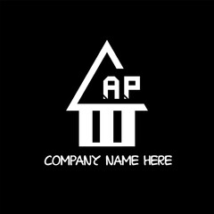 AP letter logo and icon design 
