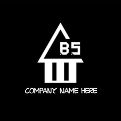 BS logo design, BS  simple and modern logo. BS luxurious alphabet design