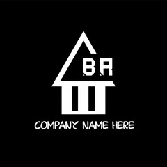 BR logo design, BR  simple and modern logo.BR alphabet design
