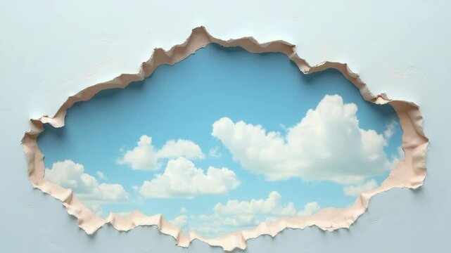 sky out of wall