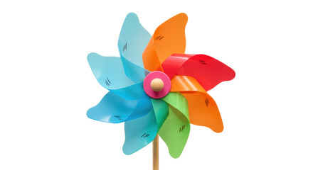 Isolated Colorful Pinwheel