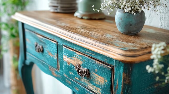 Transform your furniture with chalk paint for a stunning vintage look that enhances any space beautifully.